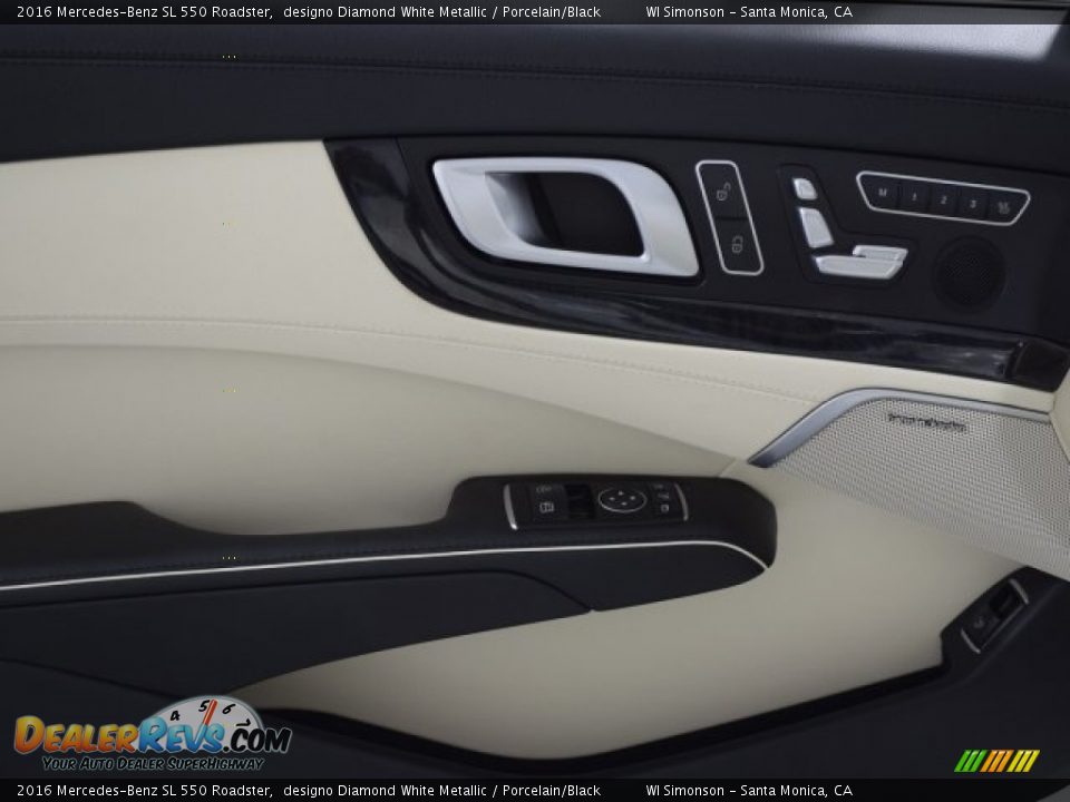 2016 Mercedes-Benz SL 550 Roadster designo Diamond White Metallic / Porcelain/Black Photo #18