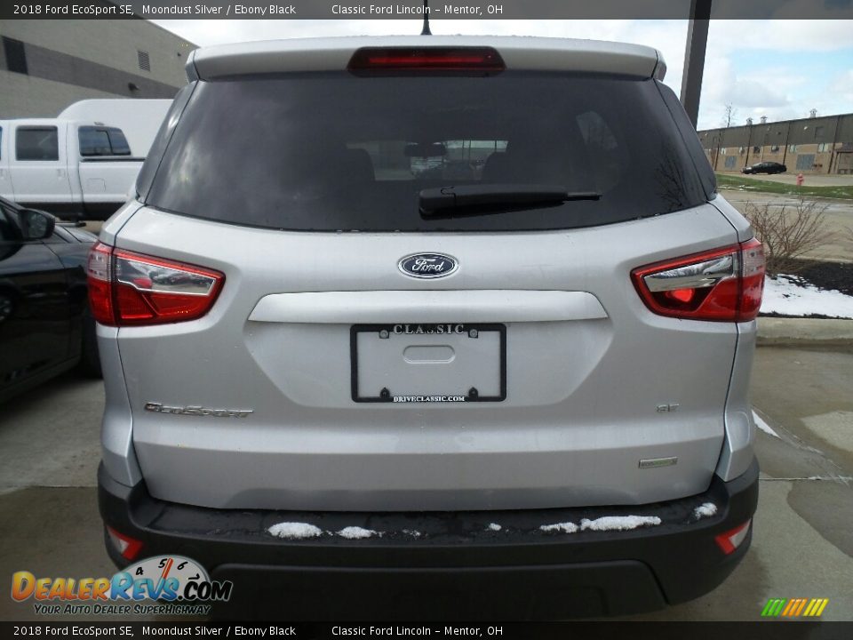 2018 Ford EcoSport SE Moondust Silver / Ebony Black Photo #4