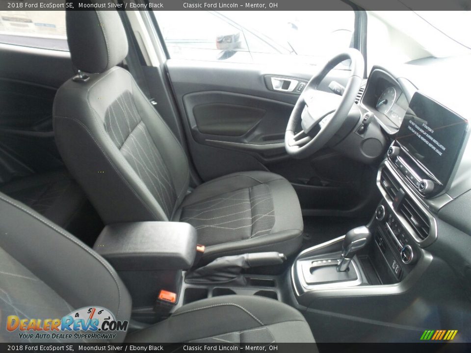 2018 Ford EcoSport SE Moondust Silver / Ebony Black Photo #6