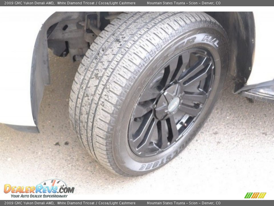 2009 GMC Yukon Denali AWD White Diamond Tricoat / Cocoa/Light Cashmere Photo #29