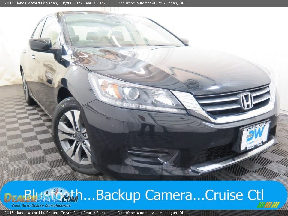 2015 Honda Accord LX Sedan Crystal Black Pearl / Black Photo #1