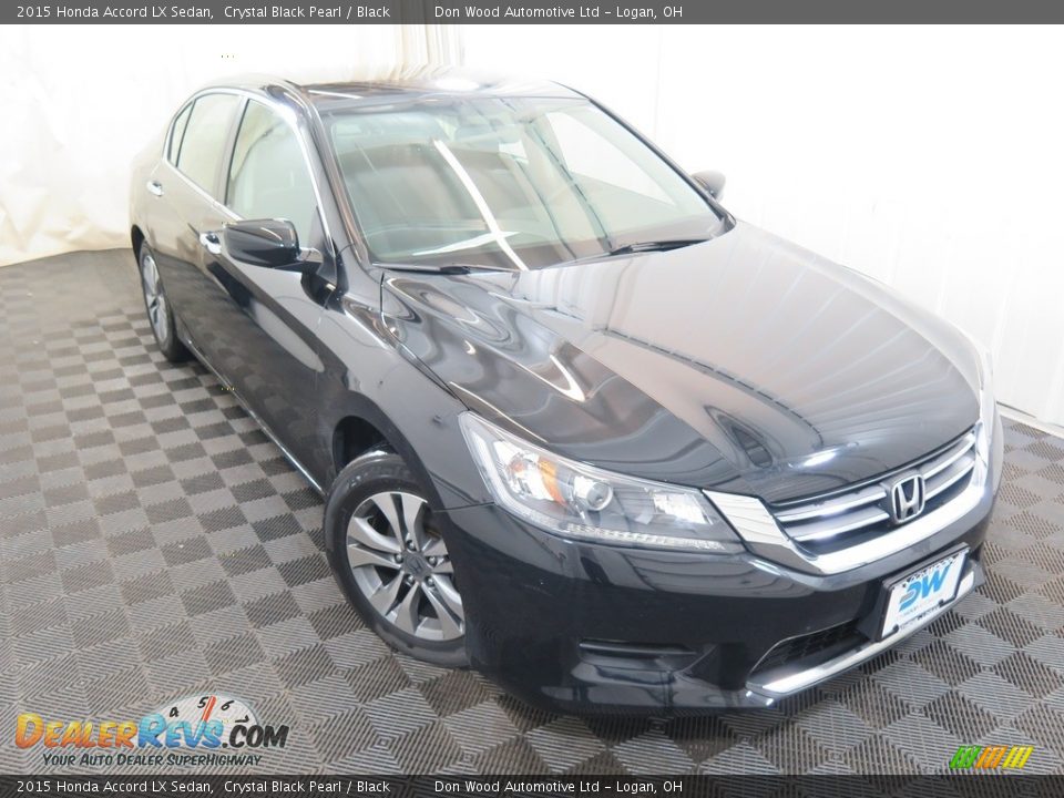 2015 Honda Accord LX Sedan Crystal Black Pearl / Black Photo #2