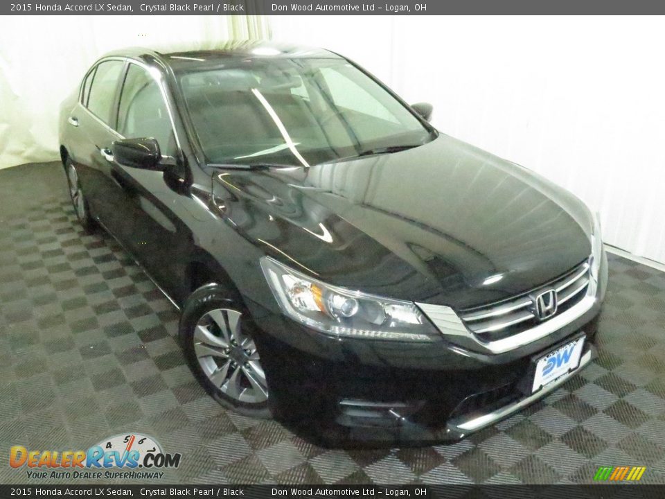 2015 Honda Accord LX Sedan Crystal Black Pearl / Black Photo #4