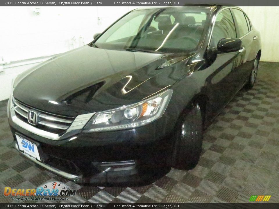 2015 Honda Accord LX Sedan Crystal Black Pearl / Black Photo #7