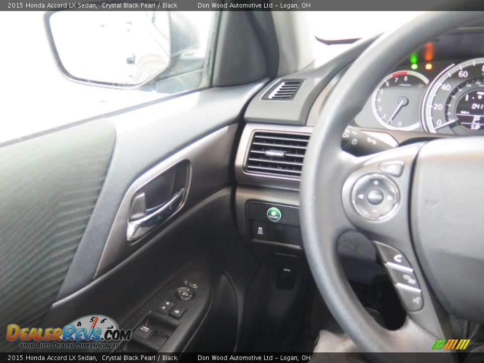 2015 Honda Accord LX Sedan Crystal Black Pearl / Black Photo #13