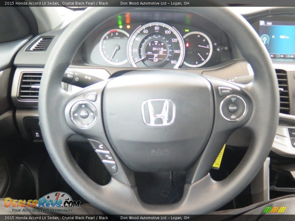 2015 Honda Accord LX Sedan Crystal Black Pearl / Black Photo #14