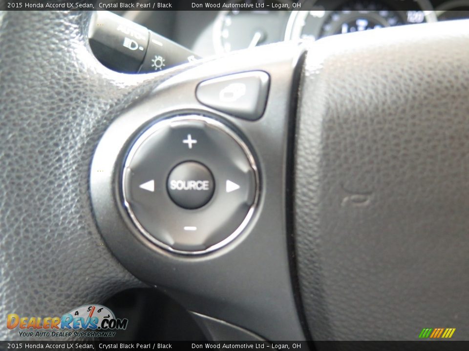 2015 Honda Accord LX Sedan Crystal Black Pearl / Black Photo #32