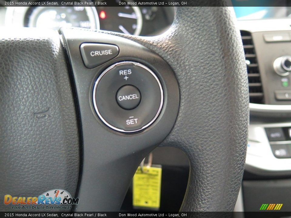 2015 Honda Accord LX Sedan Crystal Black Pearl / Black Photo #33