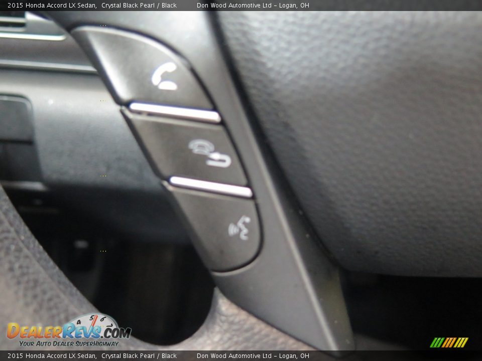 2015 Honda Accord LX Sedan Crystal Black Pearl / Black Photo #34