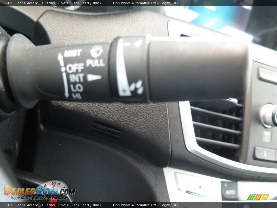 2015 Honda Accord LX Sedan Crystal Black Pearl / Black Photo #36