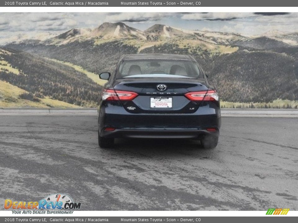 2018 Toyota Camry LE Galactic Aqua Mica / Macadamia Photo #1