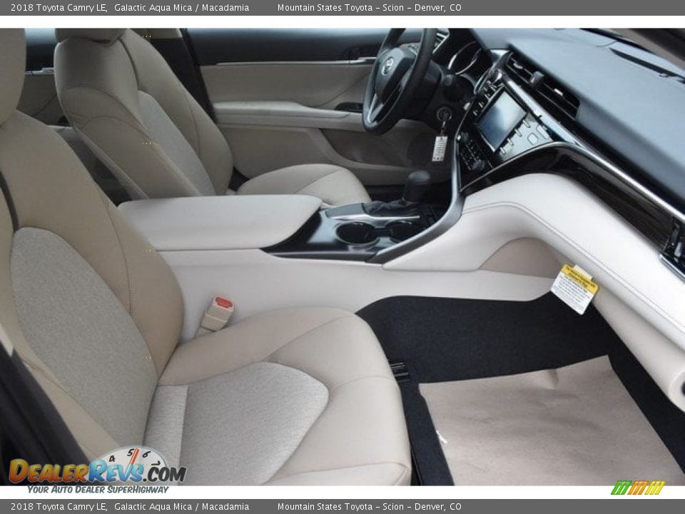 2018 Toyota Camry LE Galactic Aqua Mica / Macadamia Photo #2