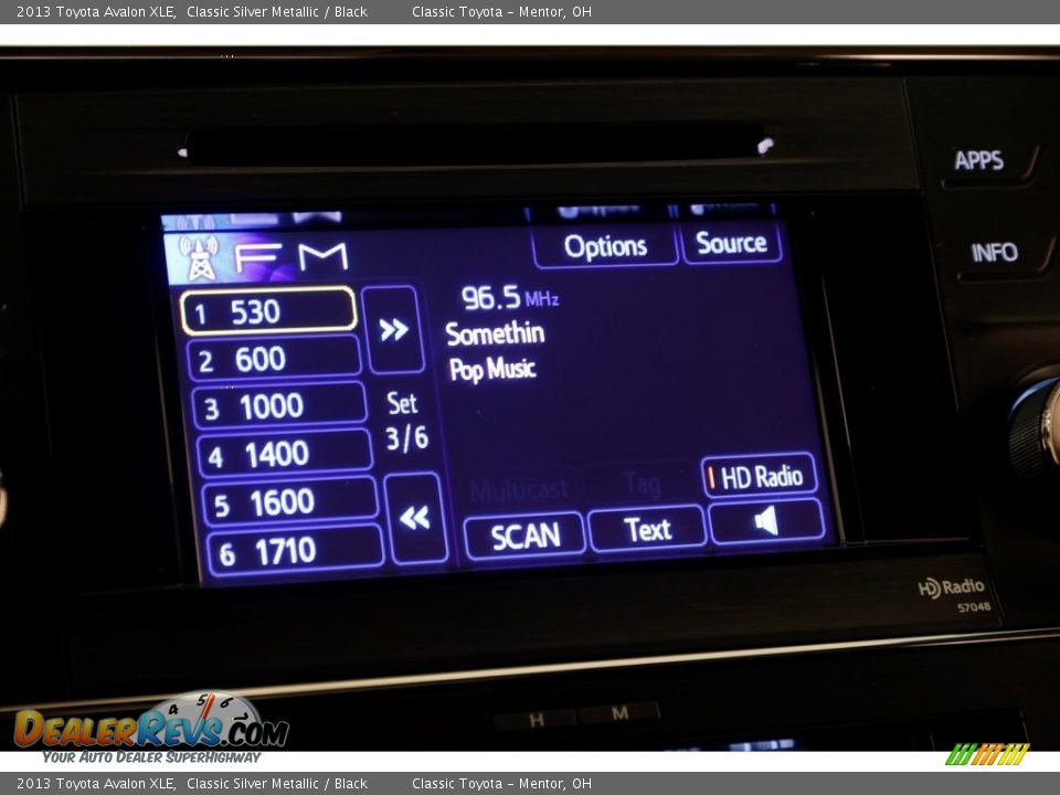 2013 Toyota Avalon XLE Classic Silver Metallic / Black Photo #13