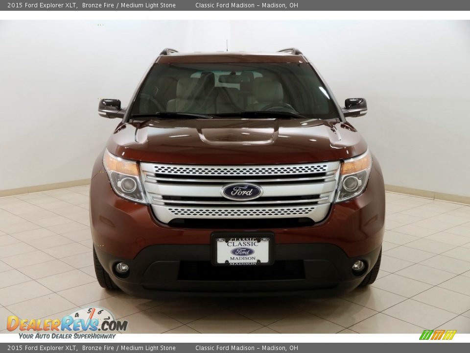 2015 Ford Explorer XLT Bronze Fire / Medium Light Stone Photo #2