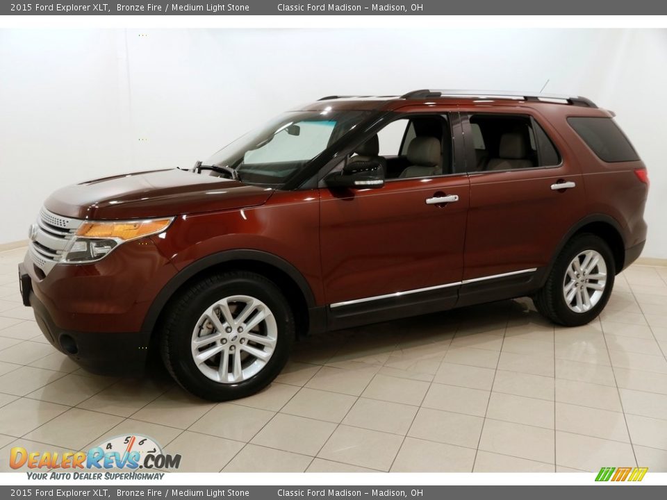 2015 Ford Explorer XLT Bronze Fire / Medium Light Stone Photo #3
