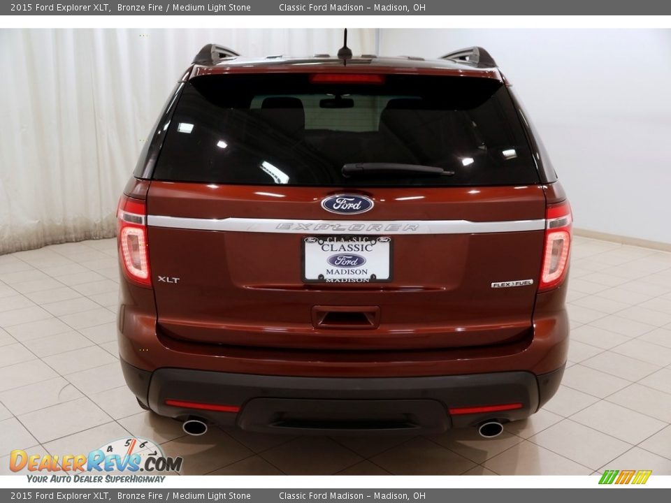 2015 Ford Explorer XLT Bronze Fire / Medium Light Stone Photo #21