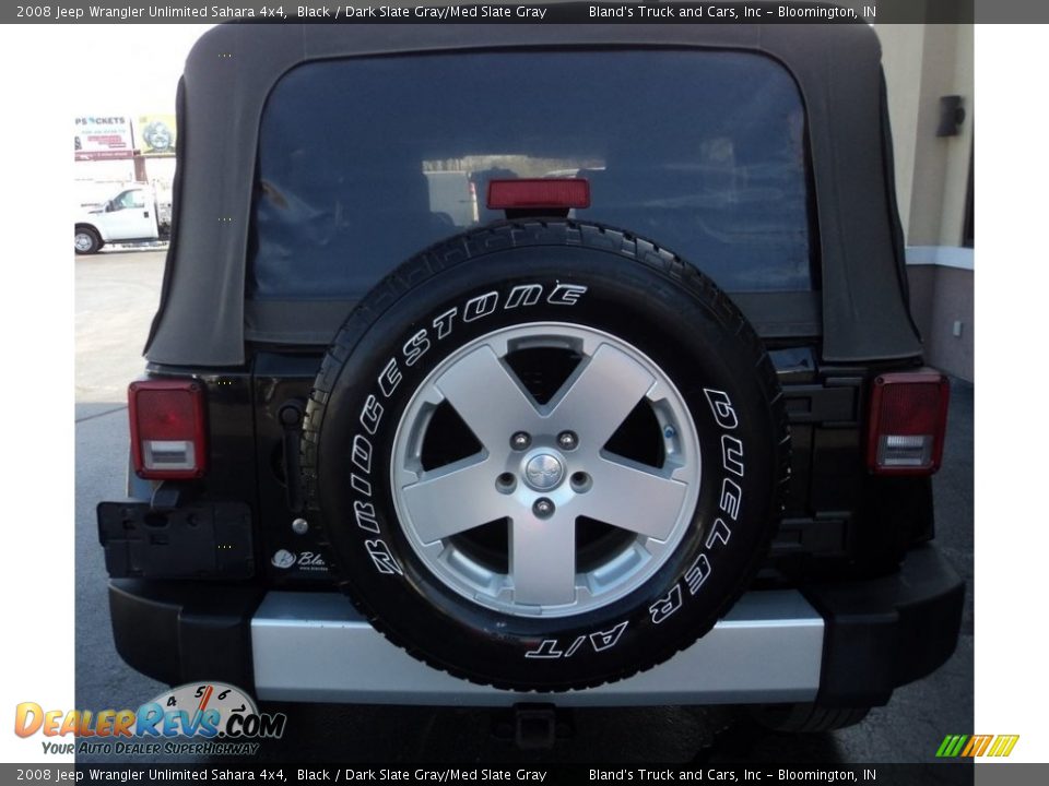 2008 Jeep Wrangler Unlimited Sahara 4x4 Black / Dark Slate Gray/Med Slate Gray Photo #4
