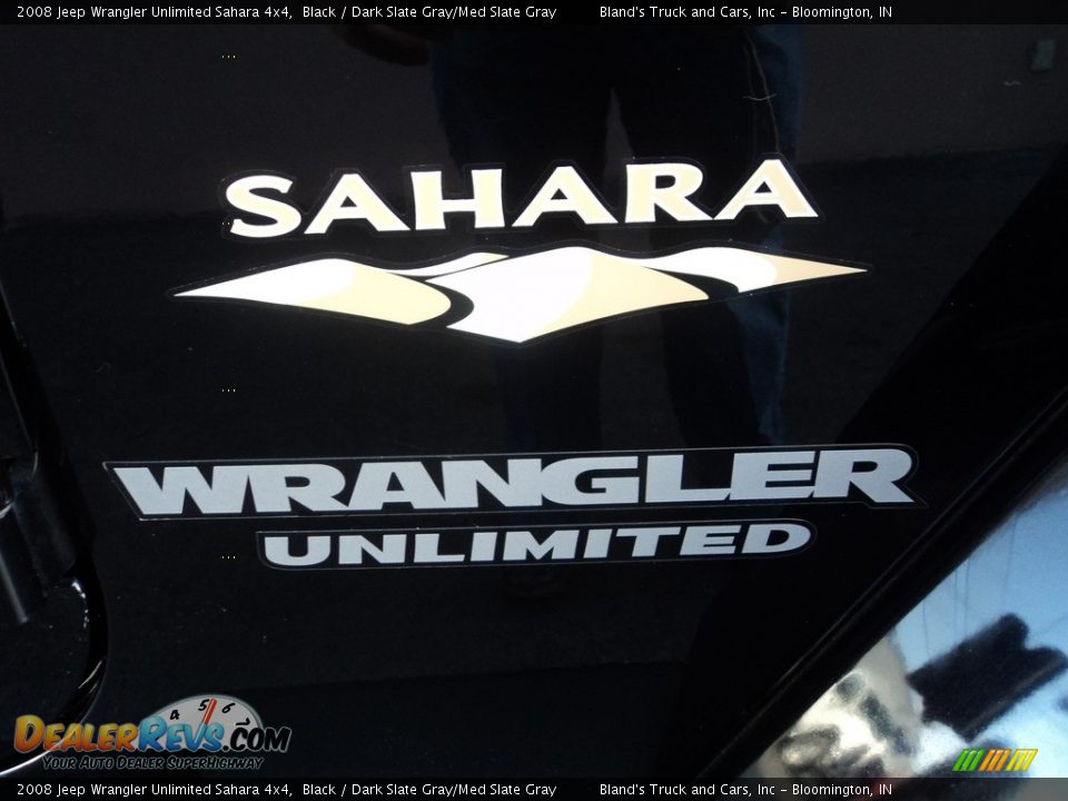 2008 Jeep Wrangler Unlimited Sahara 4x4 Black / Dark Slate Gray/Med Slate Gray Photo #7