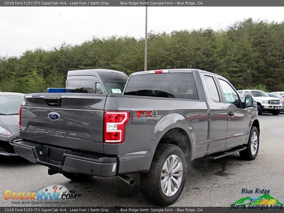 2018 Ford F150 STX SuperCab 4x4 Lead Foot / Earth Gray Photo #5