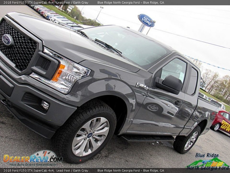 2018 Ford F150 STX SuperCab 4x4 Lead Foot / Earth Gray Photo #30
