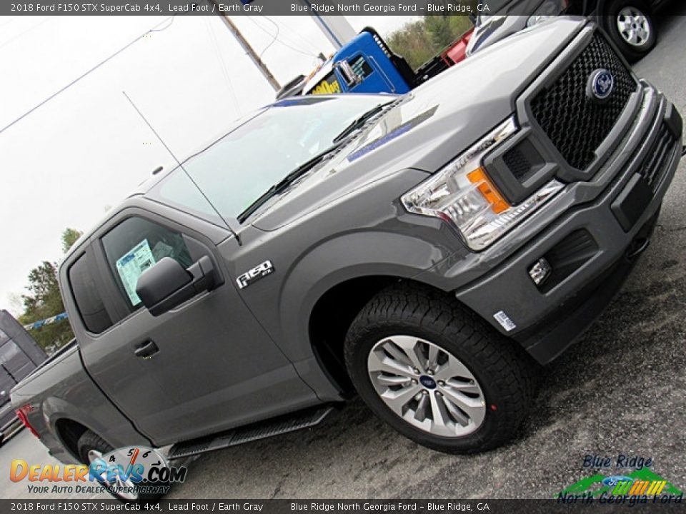 2018 Ford F150 STX SuperCab 4x4 Lead Foot / Earth Gray Photo #31