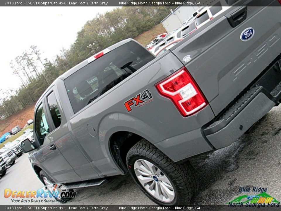 2018 Ford F150 STX SuperCab 4x4 Lead Foot / Earth Gray Photo #33