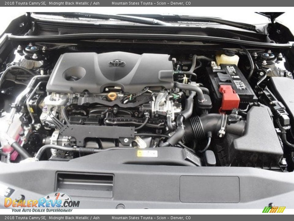 2018 Toyota Camry SE Midnight Black Metallic / Ash Photo #31
