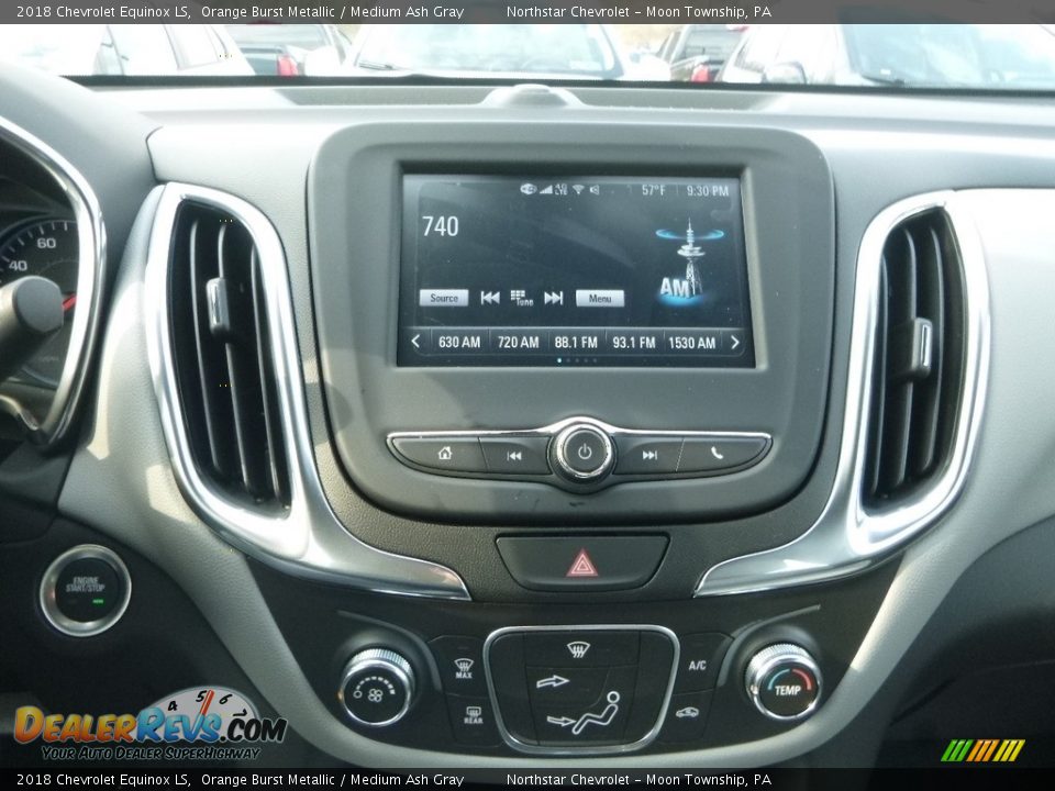 2018 Chevrolet Equinox LS Orange Burst Metallic / Medium Ash Gray Photo #18