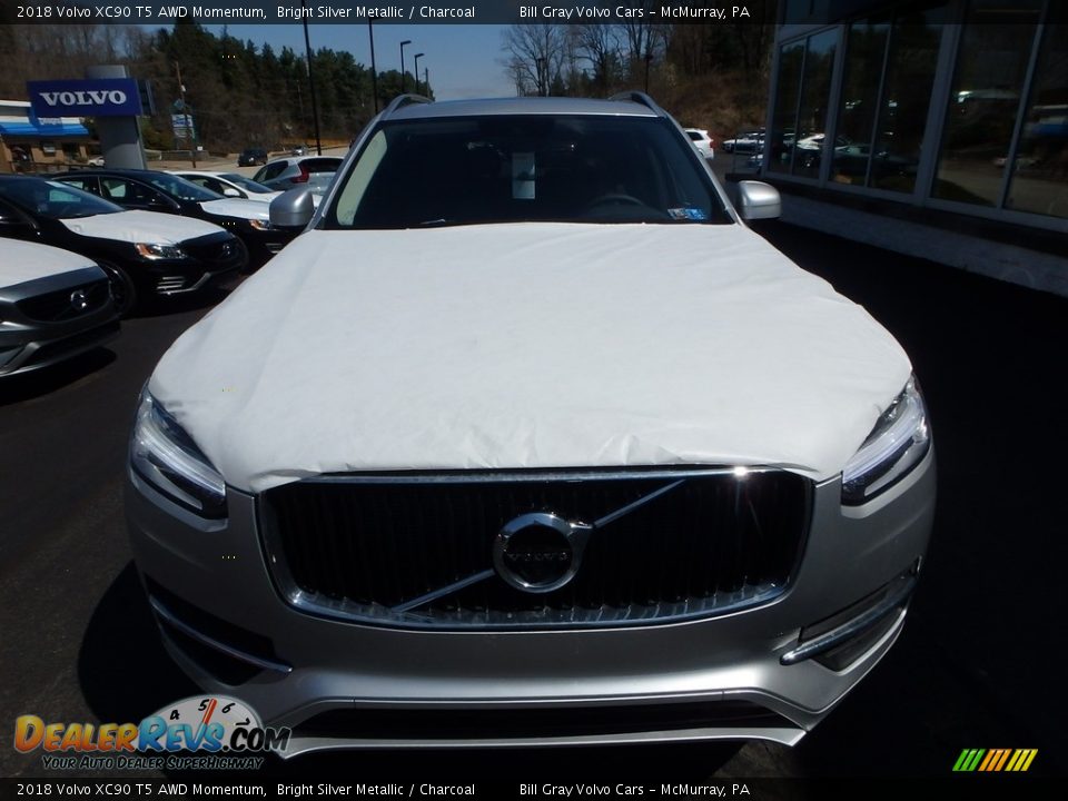 2018 Volvo XC90 T5 AWD Momentum Bright Silver Metallic / Charcoal Photo #6