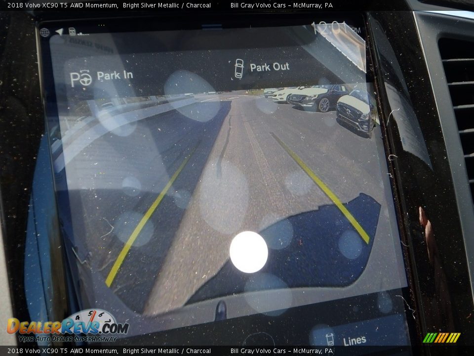 2018 Volvo XC90 T5 AWD Momentum Bright Silver Metallic / Charcoal Photo #15