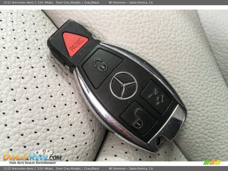 2015 Mercedes-Benz C 300 4Matic Steel Grey Metallic / Grey/Black Photo #10