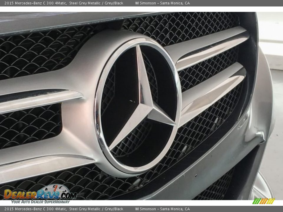 2015 Mercedes-Benz C 300 4Matic Steel Grey Metallic / Grey/Black Photo #33