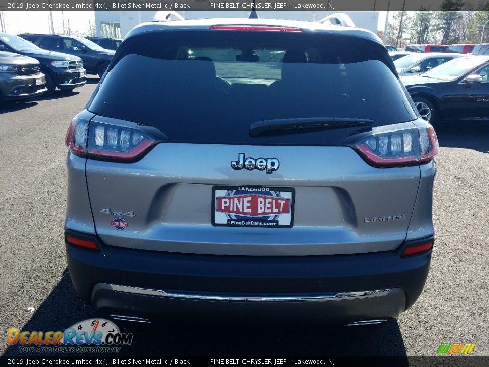 2019 Jeep Cherokee Limited 4x4 Billet Silver Metallic / Black Photo #5