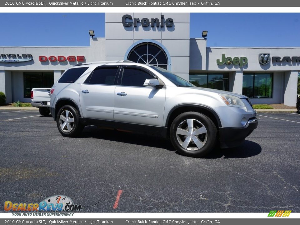 2010 GMC Acadia SLT Quicksilver Metallic / Light Titanium Photo #1