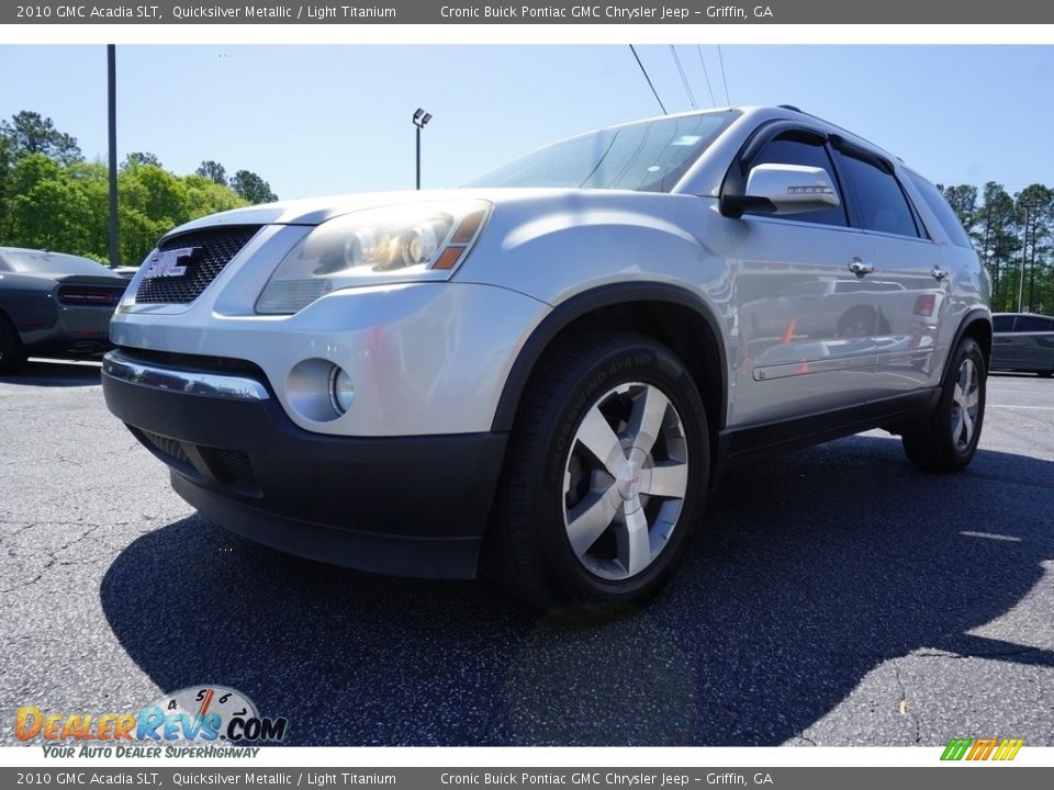 2010 GMC Acadia SLT Quicksilver Metallic / Light Titanium Photo #3