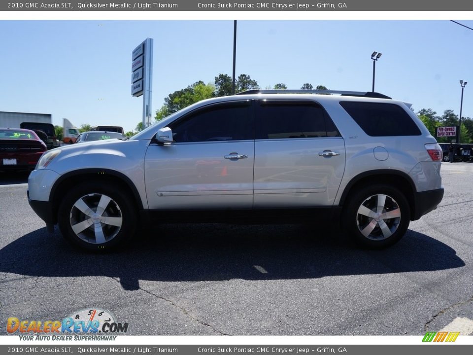 2010 GMC Acadia SLT Quicksilver Metallic / Light Titanium Photo #4