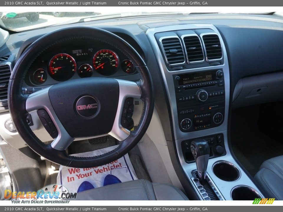 2010 GMC Acadia SLT Quicksilver Metallic / Light Titanium Photo #6