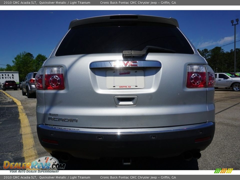 2010 GMC Acadia SLT Quicksilver Metallic / Light Titanium Photo #12