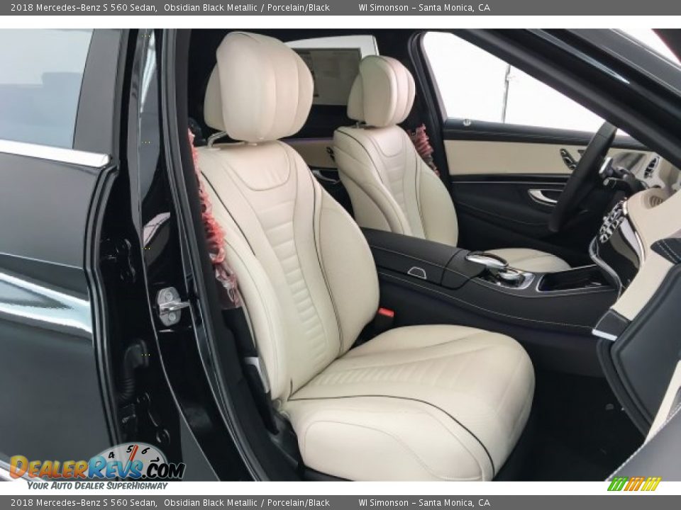 2018 Mercedes-Benz S 560 Sedan Obsidian Black Metallic / Porcelain/Black Photo #2