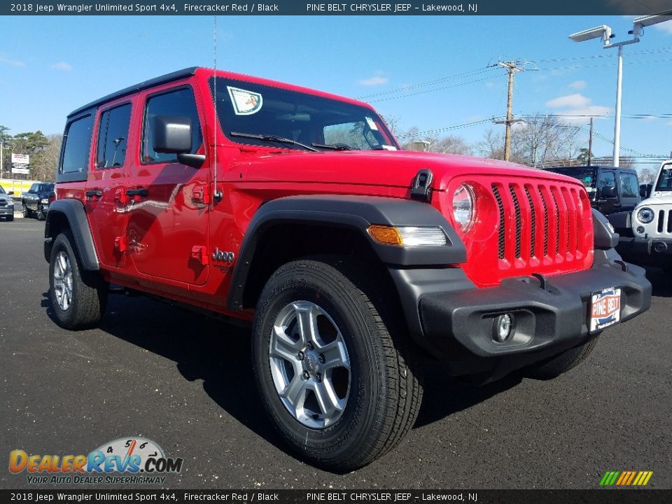 2018 Jeep Wrangler Unlimited Sport 4x4 Firecracker Red / Black Photo #1