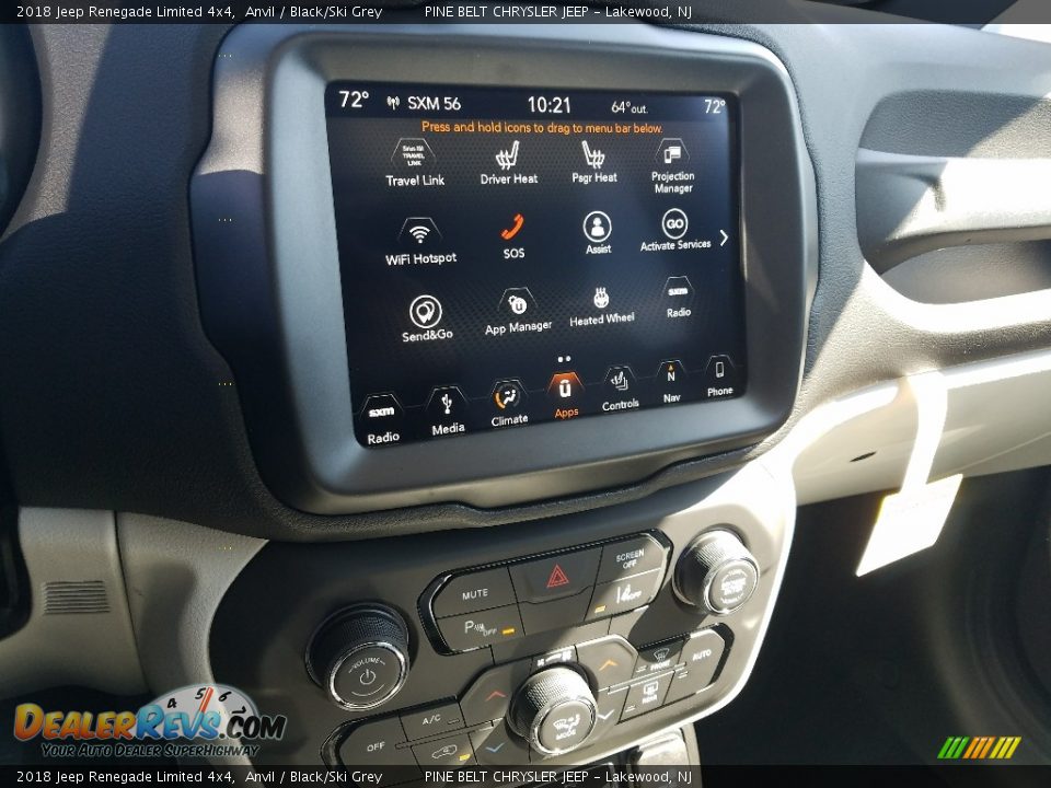 Controls of 2018 Jeep Renegade Limited 4x4 Photo #10