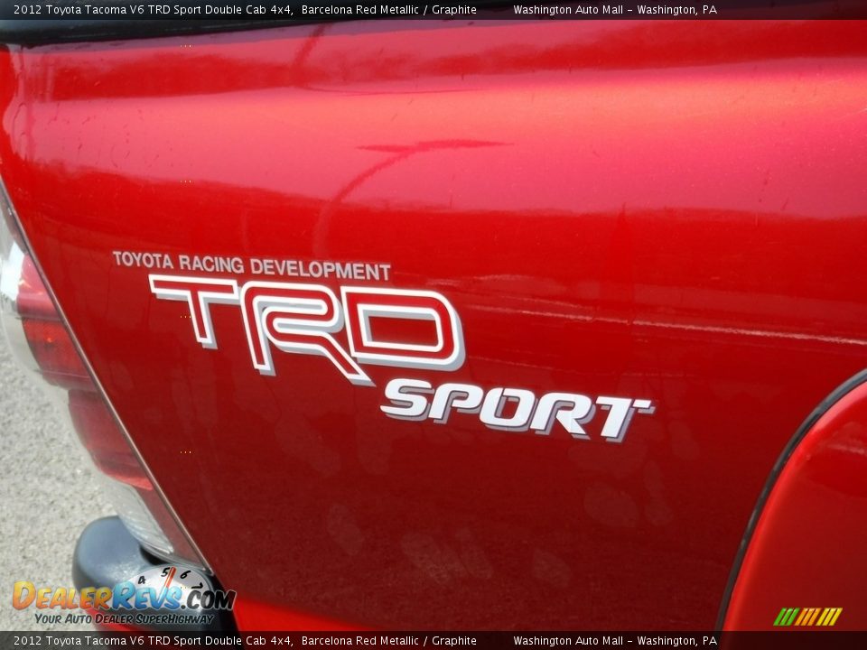 2012 Toyota Tacoma V6 TRD Sport Double Cab 4x4 Barcelona Red Metallic / Graphite Photo #6