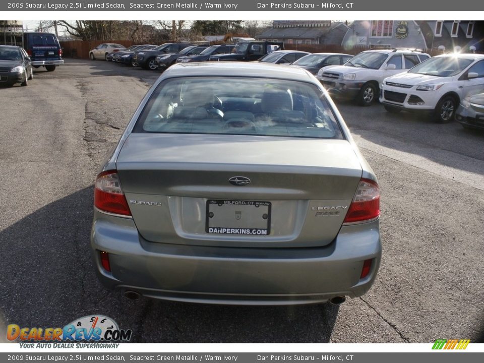2009 Subaru Legacy 2.5i Limited Sedan Seacrest Green Metallic / Warm Ivory Photo #7