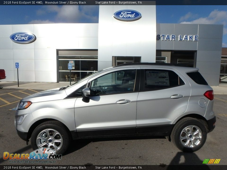 2018 Ford EcoSport SE 4WD Moondust Silver / Ebony Black Photo #1