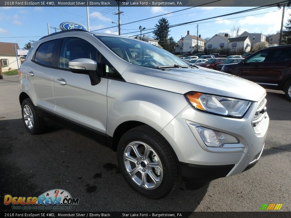 2018 Ford EcoSport SE 4WD Moondust Silver / Ebony Black Photo #3
