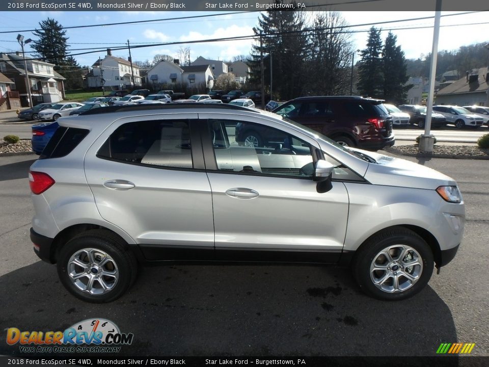 2018 Ford EcoSport SE 4WD Moondust Silver / Ebony Black Photo #4