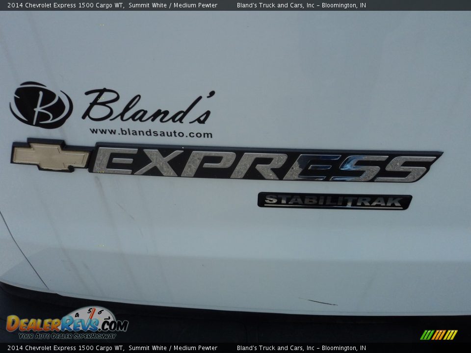 2014 Chevrolet Express 1500 Cargo WT Summit White / Medium Pewter Photo #24