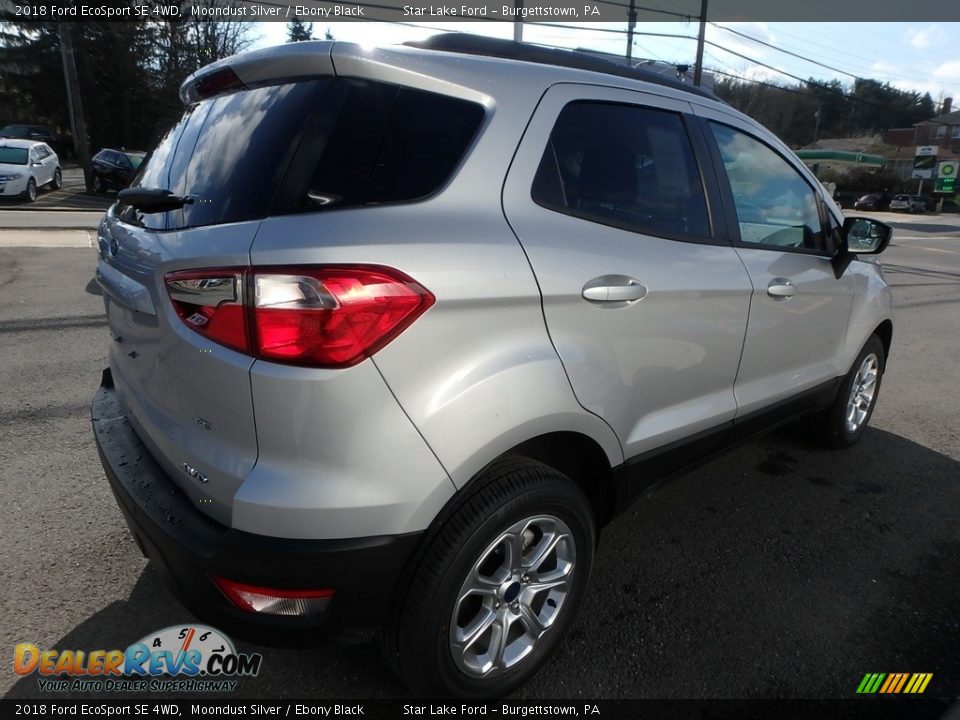 2018 Ford EcoSport SE 4WD Moondust Silver / Ebony Black Photo #5