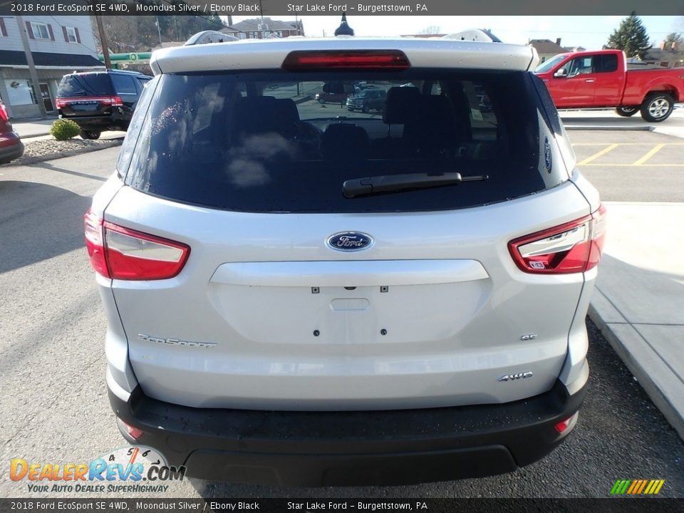 2018 Ford EcoSport SE 4WD Moondust Silver / Ebony Black Photo #6