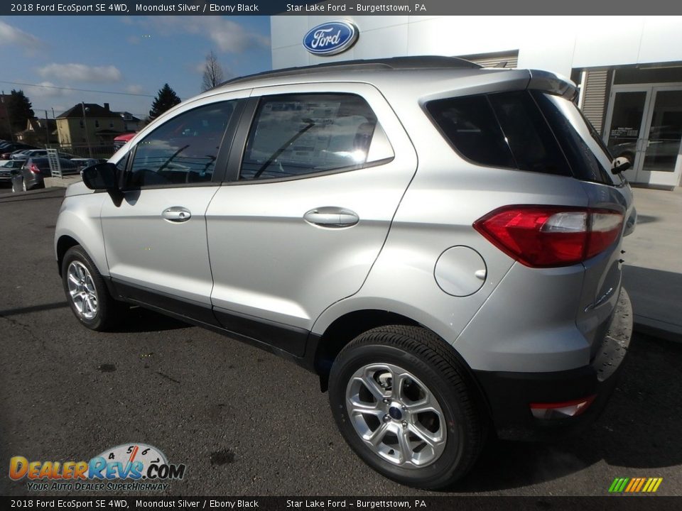 2018 Ford EcoSport SE 4WD Moondust Silver / Ebony Black Photo #8